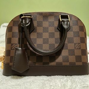 Authentic Alma BB Damier Ebene Louis Vuitton